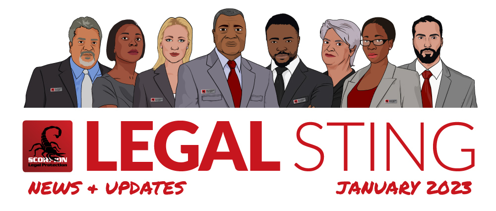 Legal Sting: News & Updates