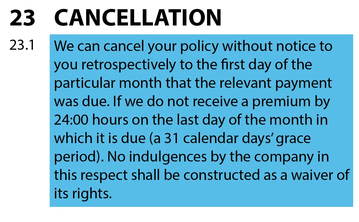 Clause amended