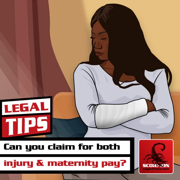 Can you claim for both injury and maternity pay