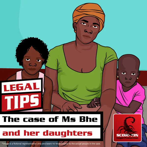 Illustration of an African woman and her daughters