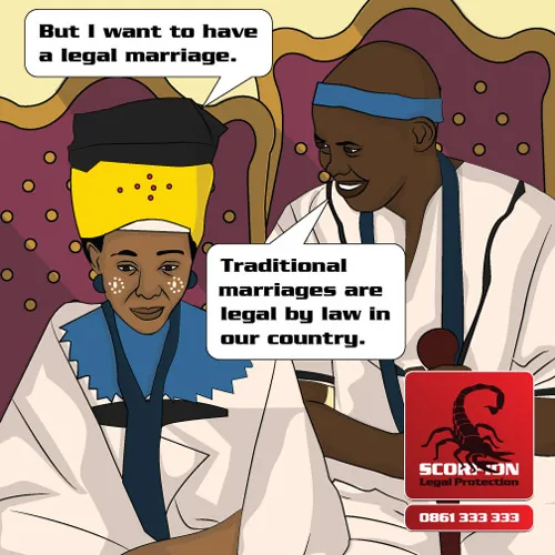 Your customary marriage is recognised by law