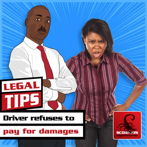 Driver refuses to pay for damages