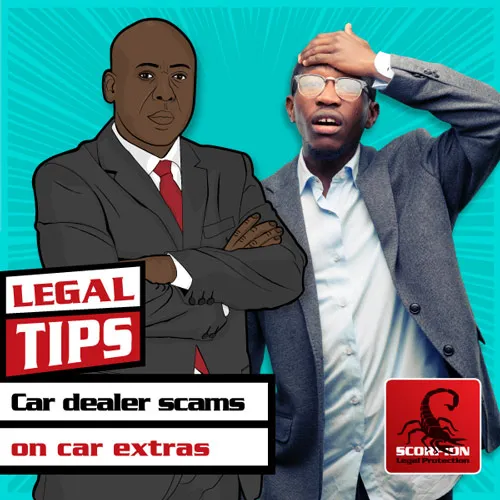 Car dealer scams on car extras