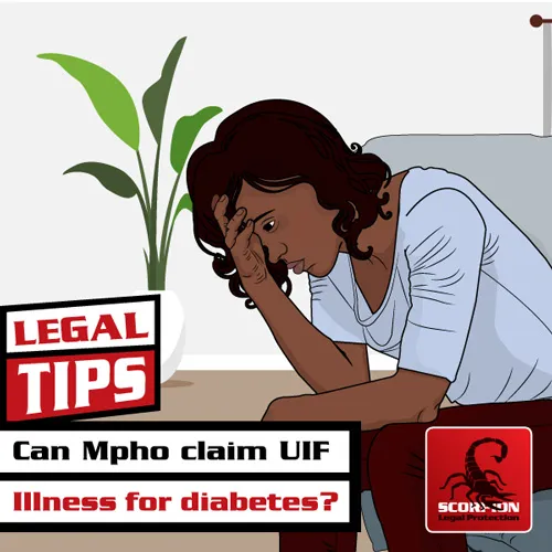 Can Mpho claim UIF illness benefits for diabetes?