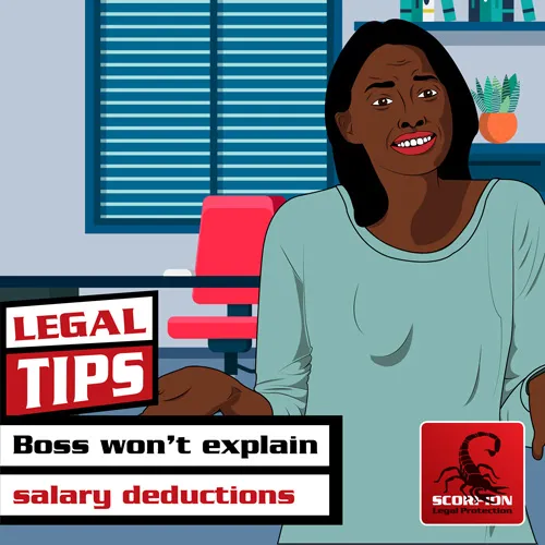 Employer making unexplained salary deductions