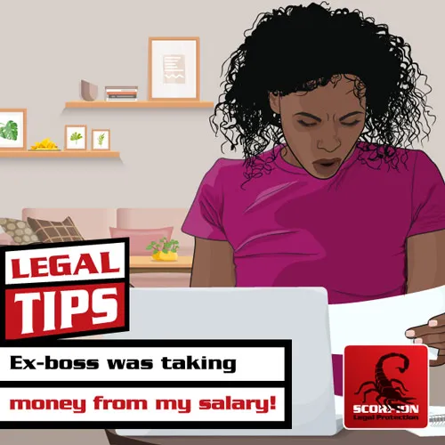 Ex-boss taking money from my salary!