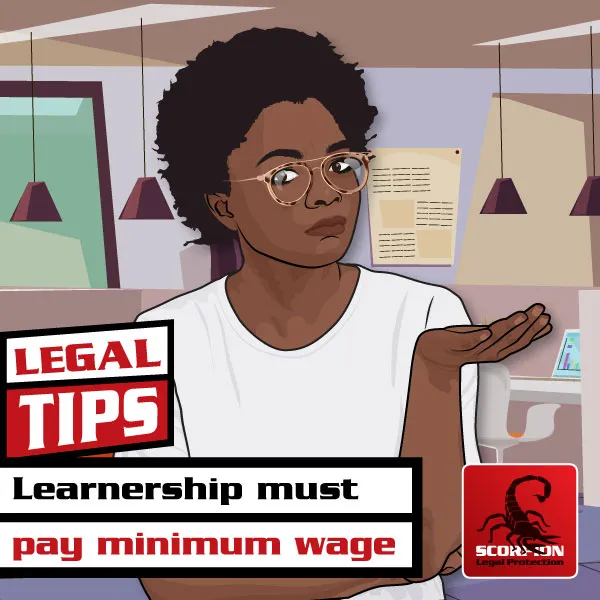 Learnership must pay a minimum wage
