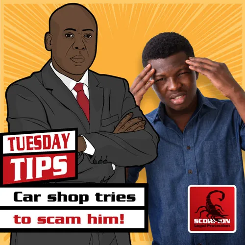 Car shop tries to scam him